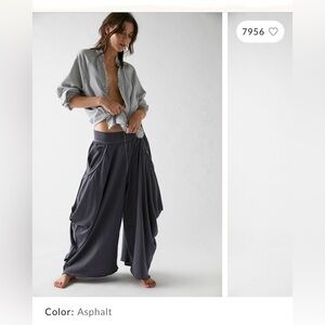 Summer Slumbers Pant Free People xs Asphalt Grey